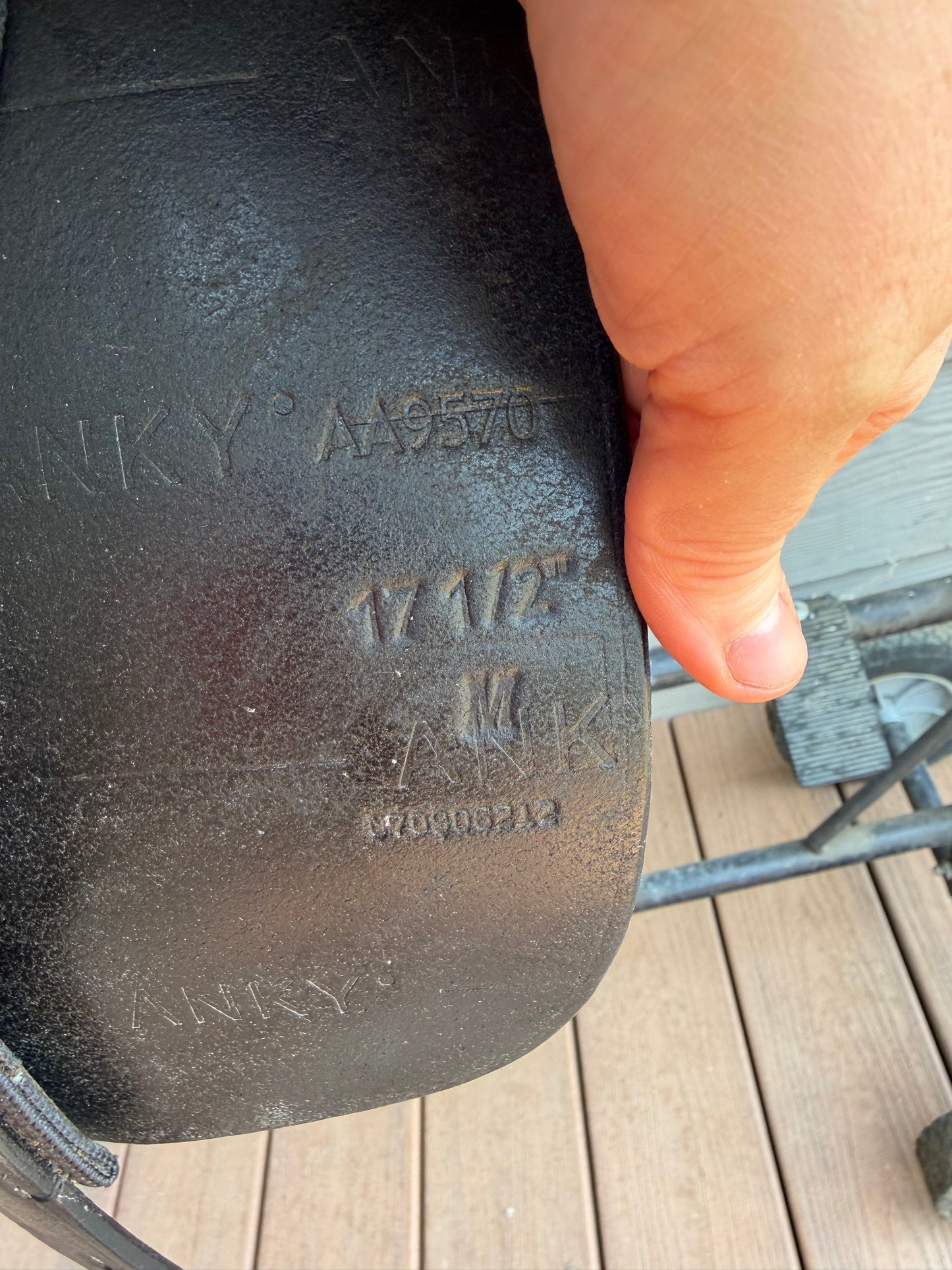 Anky dressage saddle 17.5inch